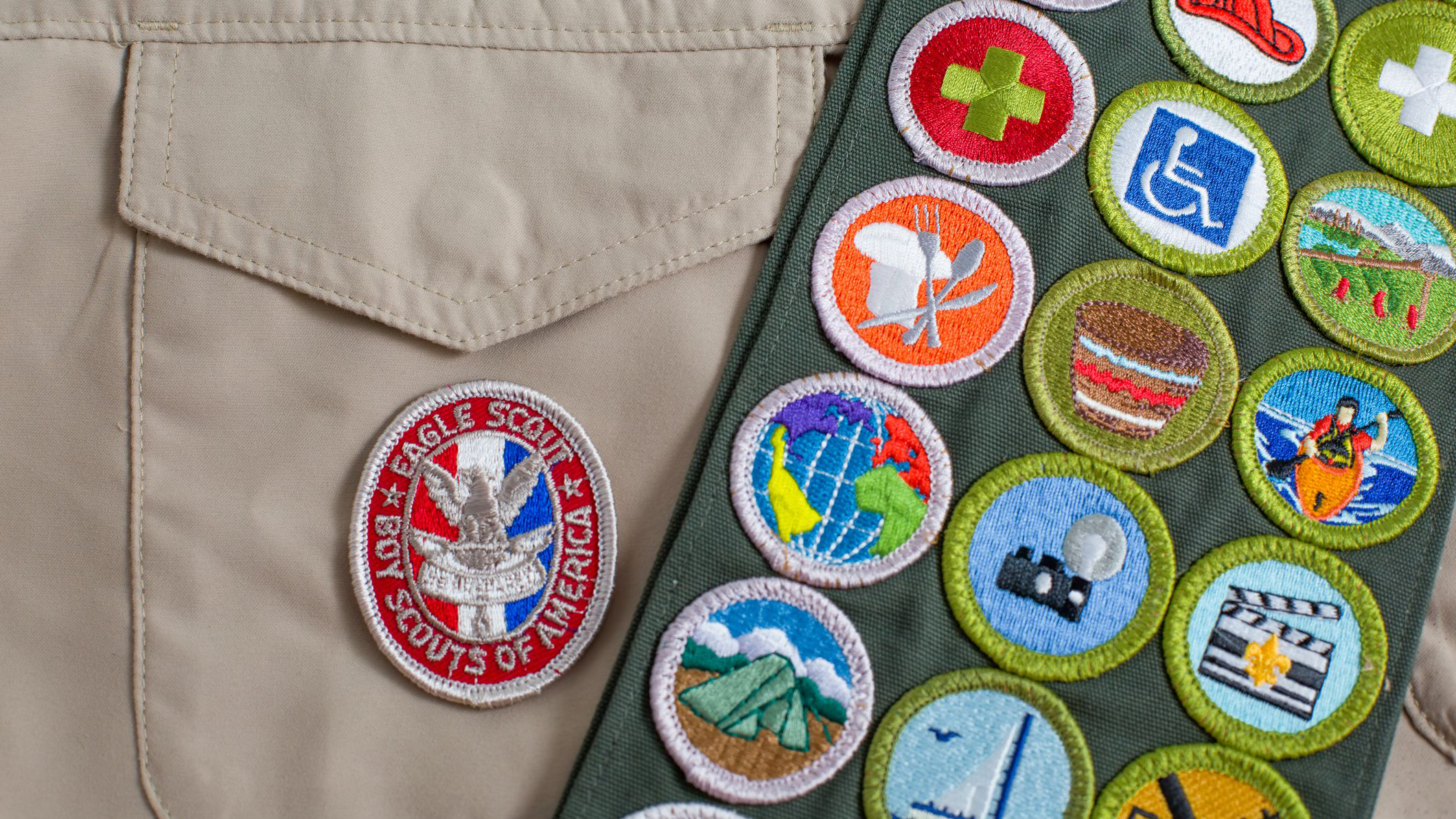 Eagle Patch & Merit Badge Sash