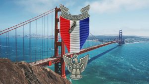 Golden Gate Bridge with Eagle Scout Medal